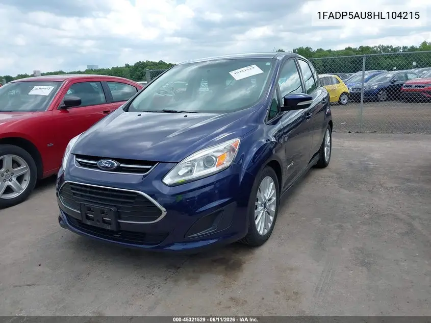 2017 Ford C-Max Hybrid Se VIN: 1FADP5AU8HL104215 Lot: 45321529