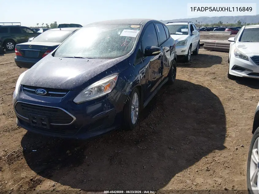 2017 Ford C-Max Hybrid Se VIN: 1FADP5AUXHL116849 Lot: 45428089