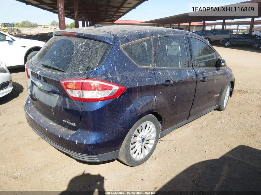 2017 Ford C-Max Hybrid Se VIN: 1FADP5AUXHL116849 Lot: 45428089