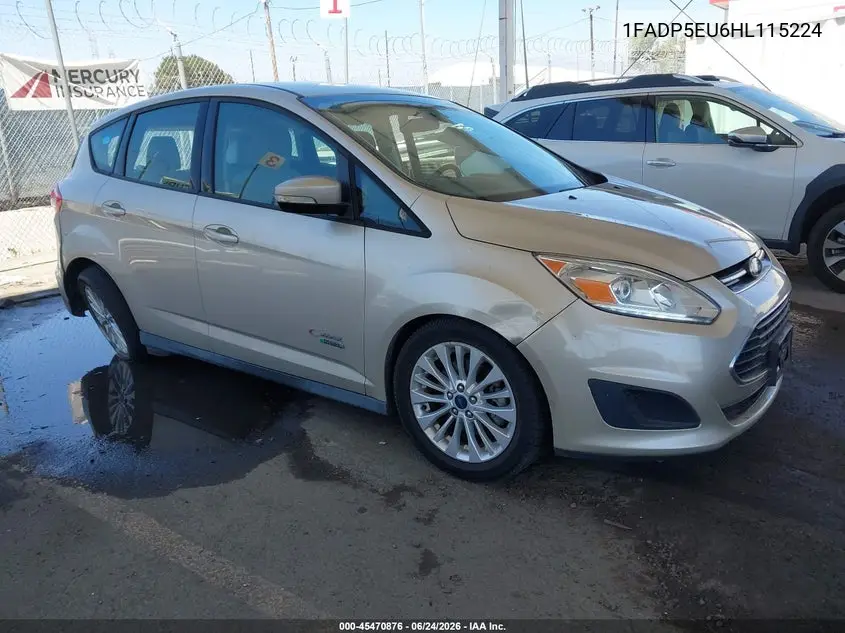 2017 Ford C-Max Energi Se VIN: 1FADP5EU6HL115224 Lot: 45470876