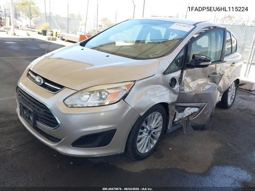 2017 Ford C-Max Energi Se VIN: 1FADP5EU6HL115224 Lot: 45470876