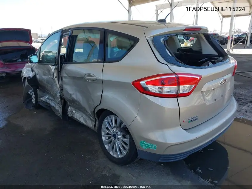 2017 Ford C-Max Energi Se VIN: 1FADP5EU6HL115224 Lot: 45470876