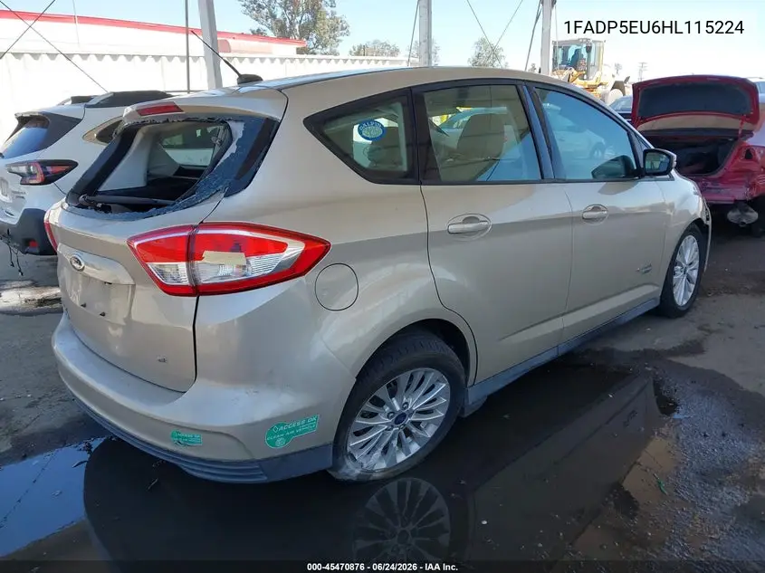 2017 Ford C-Max Energi Se VIN: 1FADP5EU6HL115224 Lot: 45470876