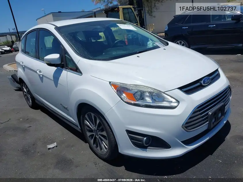 2017 Ford C-Max Energi Titanium VIN: 1FADP5FU5HL102737 Lot: 45553437