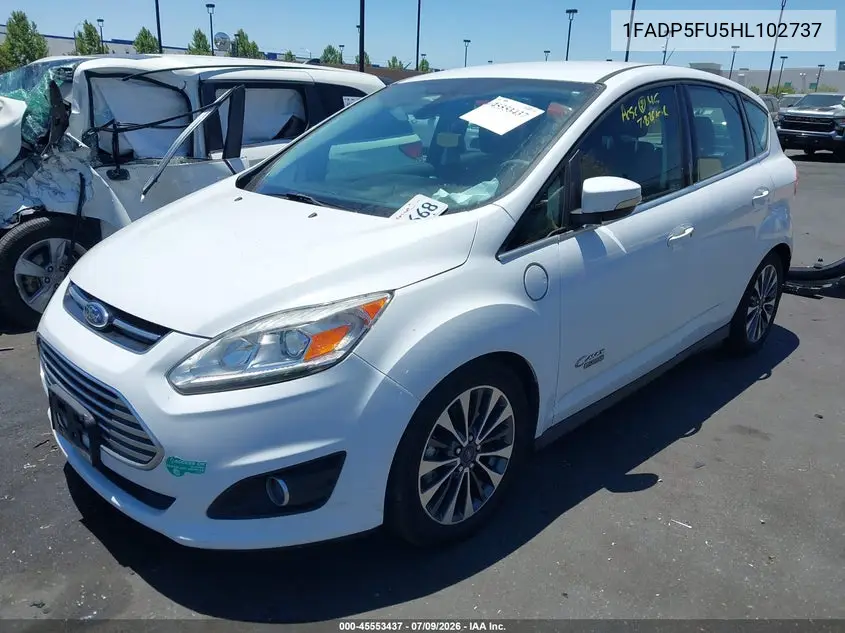 2017 Ford C-Max Energi Titanium VIN: 1FADP5FU5HL102737 Lot: 45553437