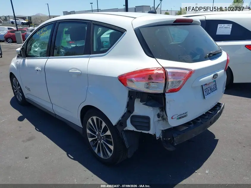 2017 Ford C-Max Energi Titanium VIN: 1FADP5FU5HL102737 Lot: 45553437