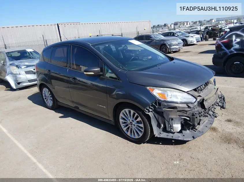2017 Ford C-Max Hybrid Se VIN: 1FADP5AU3HL110925 Lot: 45633493