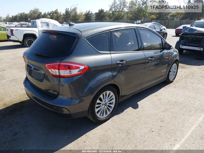 2017 Ford C-Max Hybrid Se VIN: 1FADP5AU3HL110925 Lot: 45633493