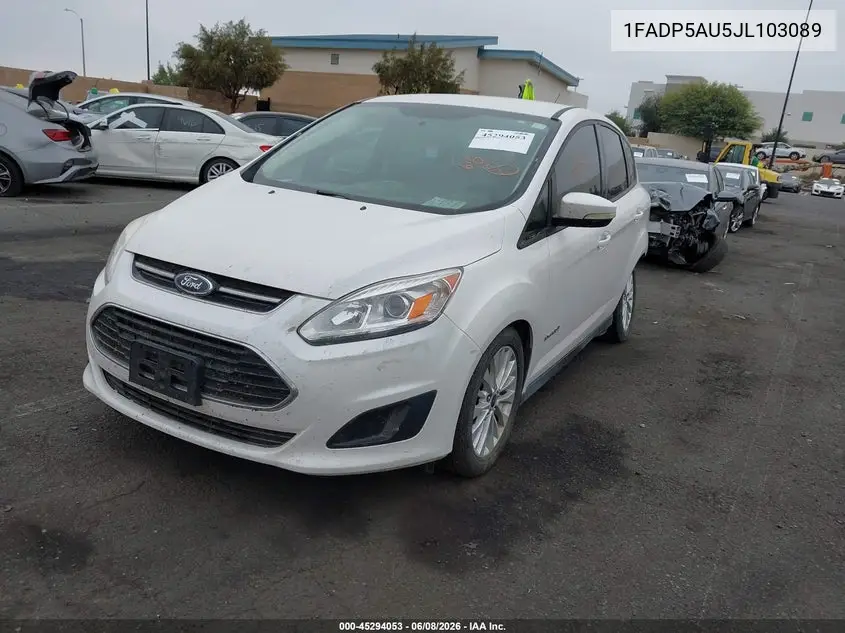 2018 Ford C-Max Hybrid Se VIN: 1FADP5AU5JL103089 Lot: 45294053