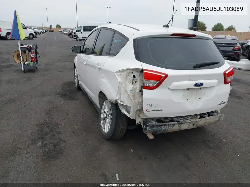 2018 Ford C-Max Hybrid Se VIN: 1FADP5AU5JL103089 Lot: 45294053