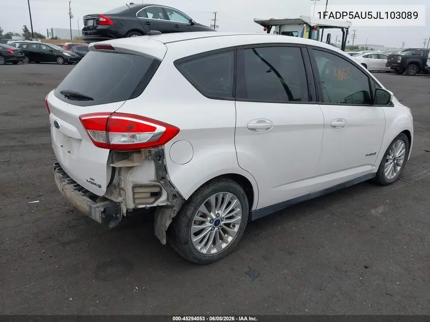 2018 Ford C-Max Hybrid Se VIN: 1FADP5AU5JL103089 Lot: 45294053