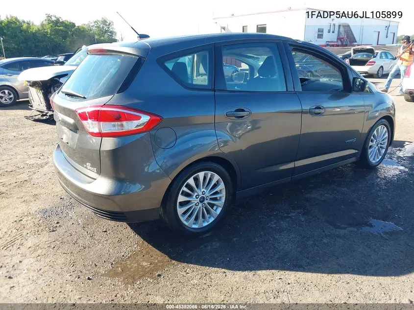 2018 Ford C-Max Hybrid Se VIN: 1FADP5AU6JL105899 Lot: 45382066