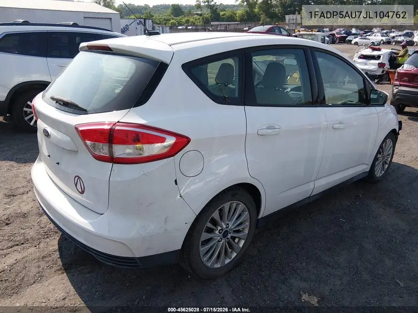 2018 Ford C-Max Hybrid Se VIN: 1FADP5AU7JL104762 Lot: 45625028