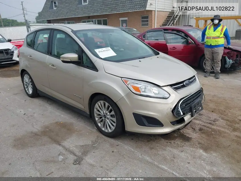 2018 Ford C-Max Hybrid Se VIN: 1FADP5AU0JL102822 Lot: 45649495