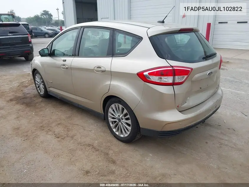 2018 Ford C-Max Hybrid Se VIN: 1FADP5AU0JL102822 Lot: 45649495