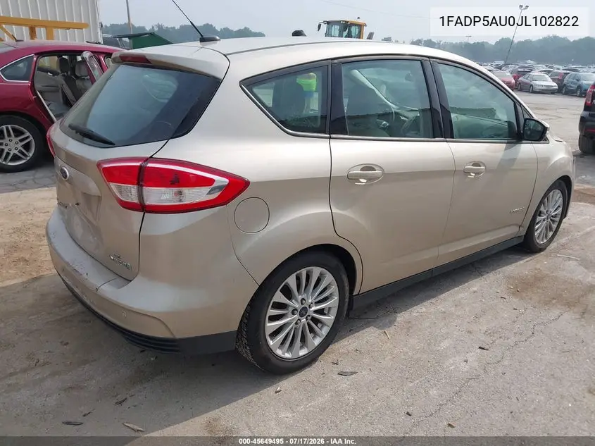 2018 Ford C-Max Hybrid Se VIN: 1FADP5AU0JL102822 Lot: 45649495