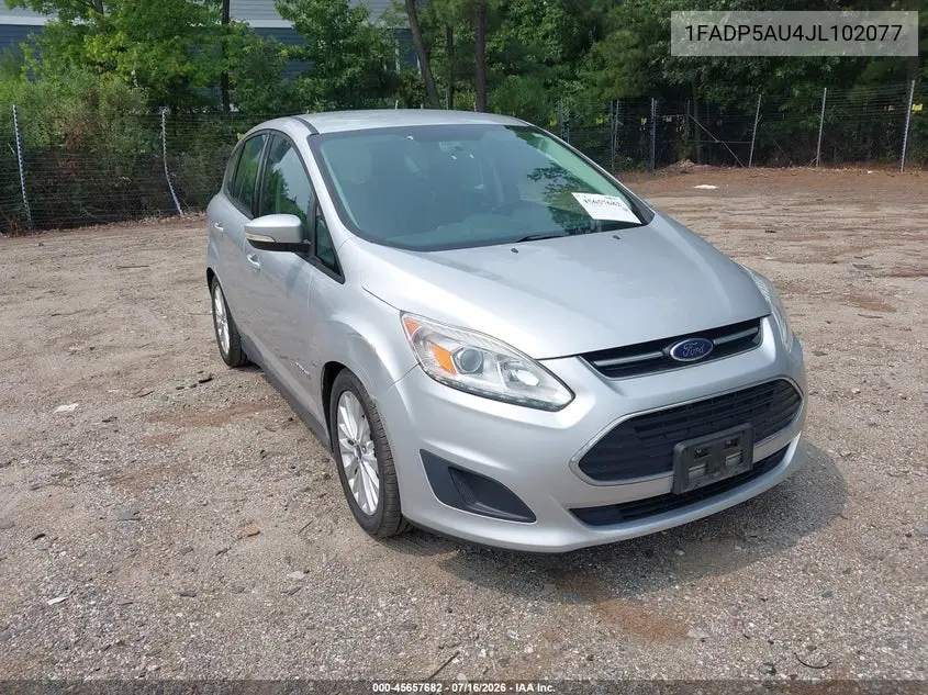 2018 Ford C-Max Hybrid Se VIN: 1FADP5AU4JL102077 Lot: 45657682
