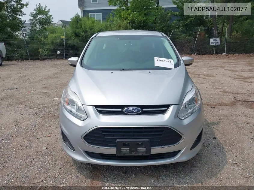 2018 Ford C-Max Hybrid Se VIN: 1FADP5AU4JL102077 Lot: 45657682