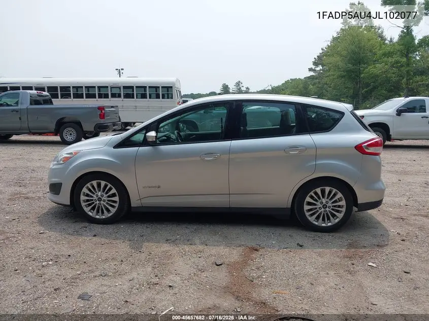 2018 Ford C-Max Hybrid Se VIN: 1FADP5AU4JL102077 Lot: 45657682