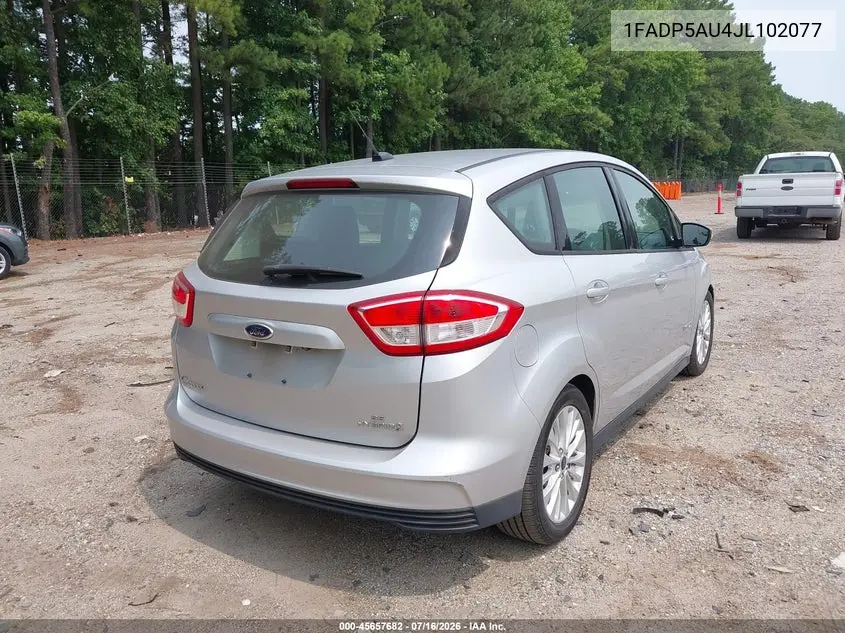2018 Ford C-Max Hybrid Se VIN: 1FADP5AU4JL102077 Lot: 45657682