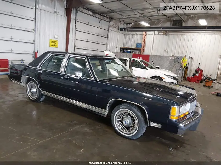 1988 Ford Crown Victoria Lx VIN: 2FABP74FXJX170628 Lot: 45283217