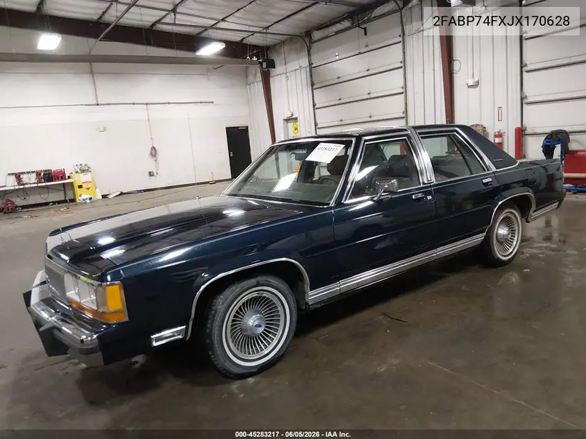 1988 Ford Crown Victoria Lx VIN: 2FABP74FXJX170628 Lot: 45283217