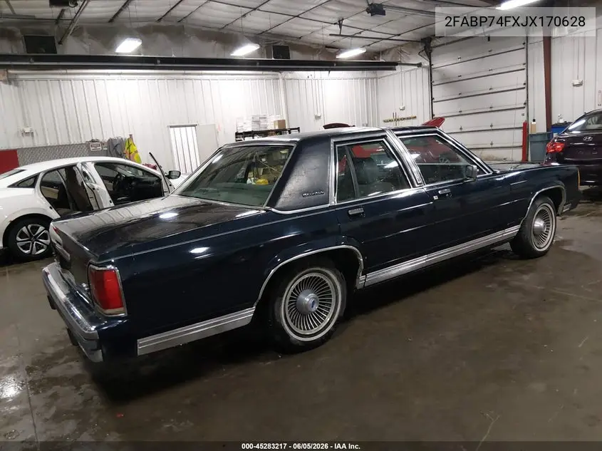 1988 Ford Crown Victoria Lx VIN: 2FABP74FXJX170628 Lot: 45283217