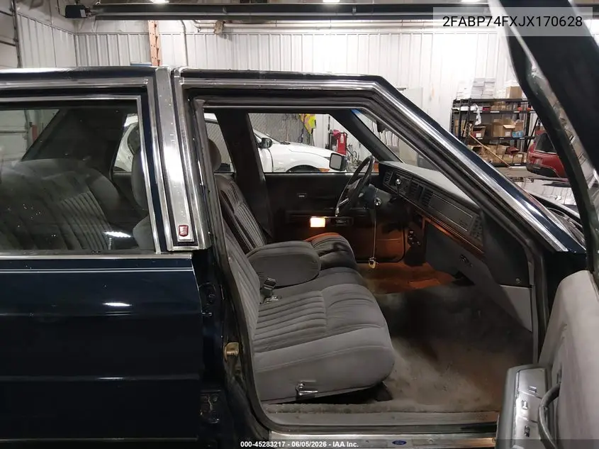1988 Ford Crown Victoria Lx VIN: 2FABP74FXJX170628 Lot: 45283217