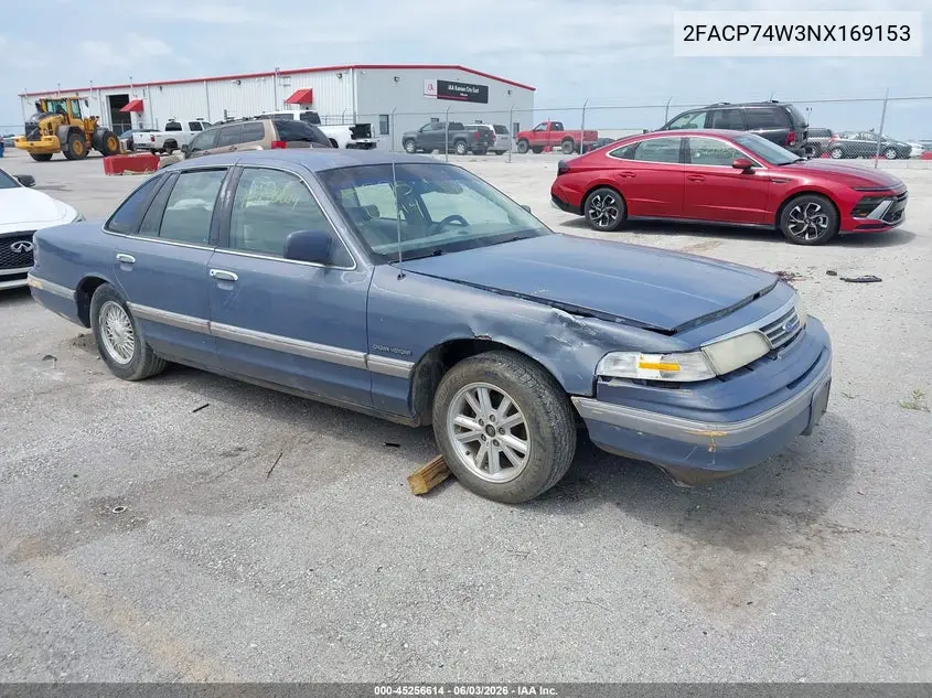 1992 Ford Crown Victoria Lx VIN: 2FACP74W3NX169153 Lot: 45256614