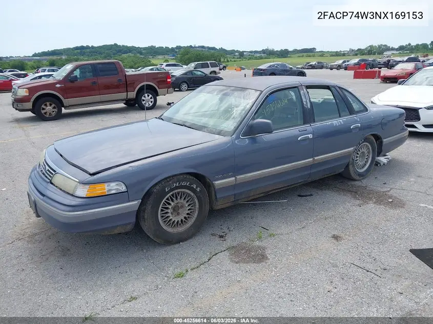 1992 Ford Crown Victoria Lx VIN: 2FACP74W3NX169153 Lot: 45256614