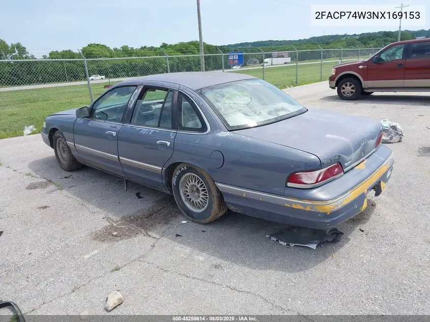 1992 Ford Crown Victoria Lx VIN: 2FACP74W3NX169153 Lot: 45256614