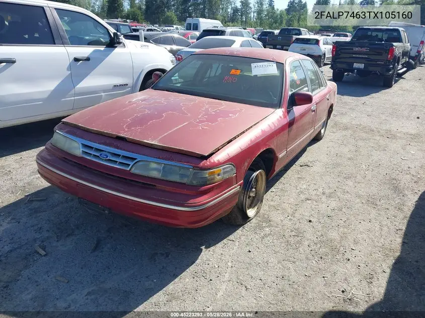 1996 Ford Crown Victoria Lx VIN: 2FALP7463TX105160 Lot: 45223293