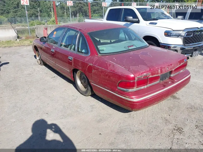 1996 Ford Crown Victoria Lx VIN: 2FALP7463TX105160 Lot: 45223293