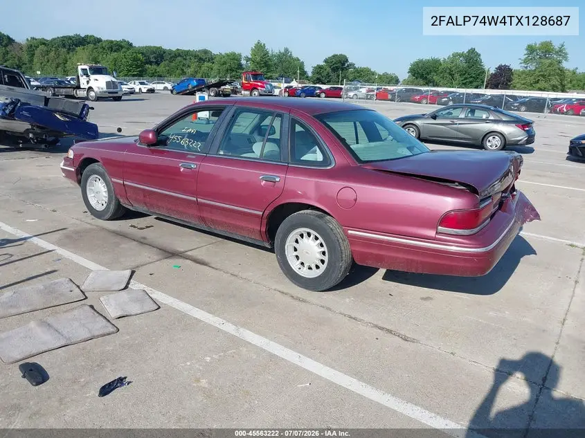 1996 Ford Crown Victoria Lx VIN: 2FALP74W4TX128687 Lot: 45563222