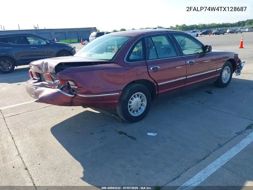 1996 Ford Crown Victoria Lx VIN: 2FALP74W4TX128687 Lot: 45563222