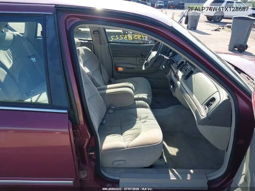 1996 Ford Crown Victoria Lx VIN: 2FALP74W4TX128687 Lot: 45563222