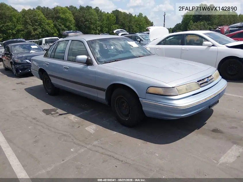 1997 Ford Crown Victoria Police Interceptor VIN: 2FALP71W6VX142890 Lot: 45180341