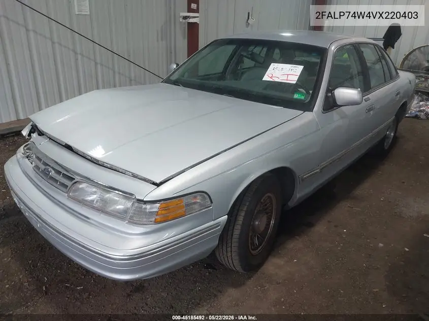 1997 Ford Crown Victoria Lx VIN: 2FALP74W4VX220403 Lot: 45185492