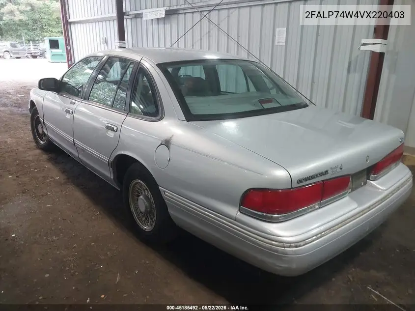 1997 Ford Crown Victoria Lx VIN: 2FALP74W4VX220403 Lot: 45185492