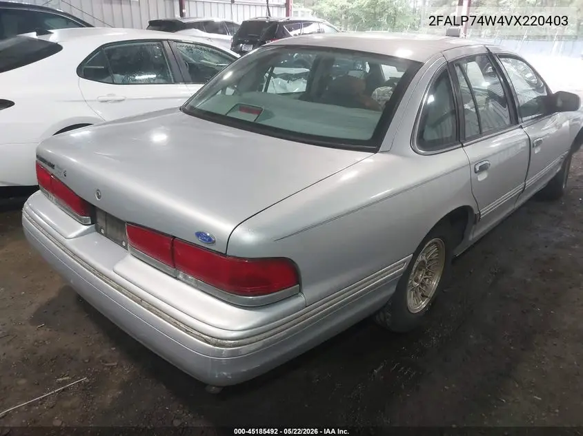1997 Ford Crown Victoria Lx VIN: 2FALP74W4VX220403 Lot: 45185492