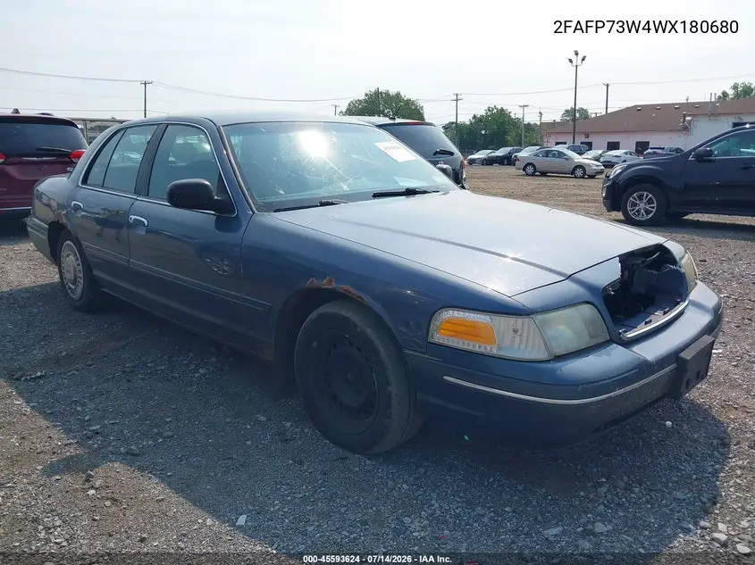 1998 Ford Crown Victoria VIN: 2FAFP73W4WX180680 Lot: 45593624