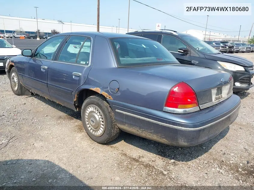 1998 Ford Crown Victoria VIN: 2FAFP73W4WX180680 Lot: 45593624