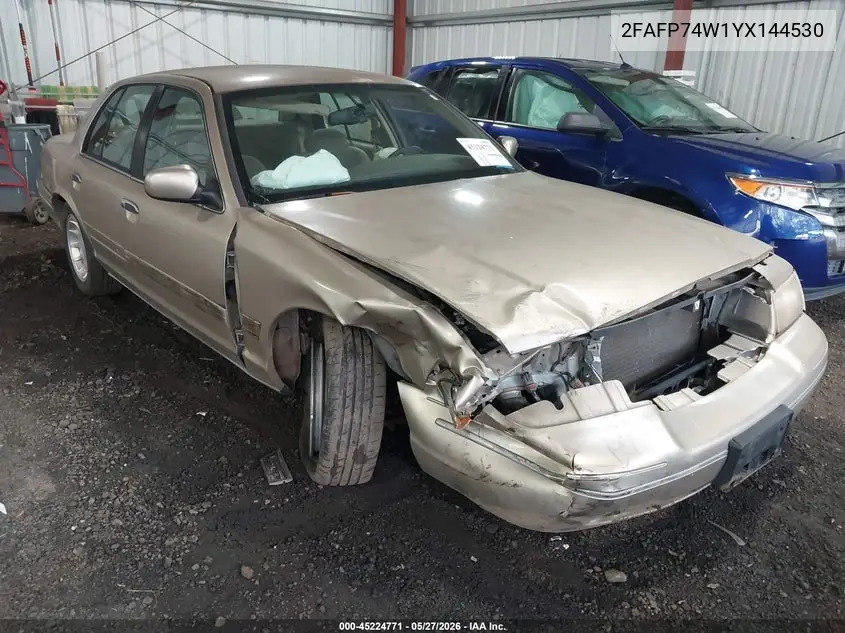 2000 Ford Crown Victoria Lx VIN: 2FAFP74W1YX144530 Lot: 45224771