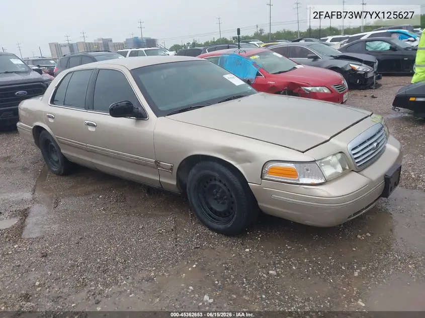 2000 Ford Crown Victoria VIN: 2FAFP73W7YX125627 Lot: 45362653