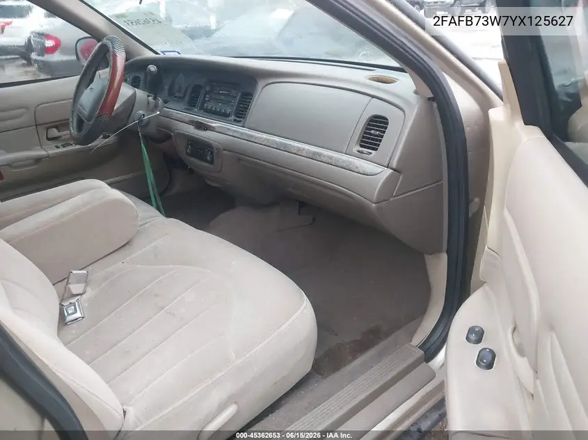 2000 Ford Crown Victoria VIN: 2FAFP73W7YX125627 Lot: 45362653