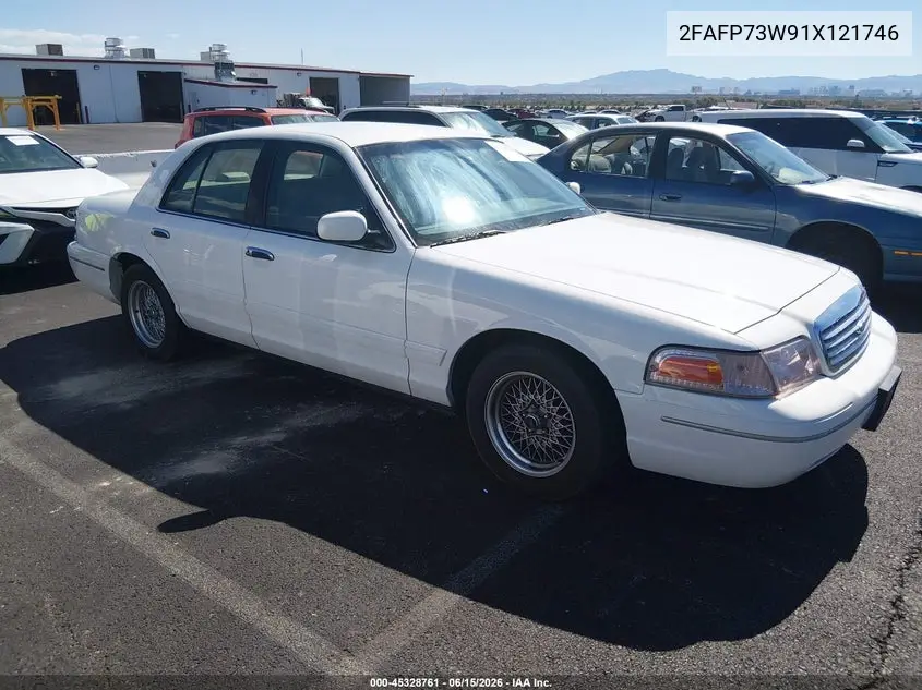 2001 Ford Crown Victoria VIN: 2FAFP73W91X121746 Lot: 45328761