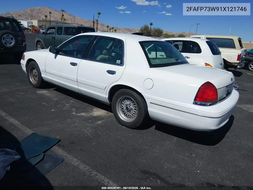 2001 Ford Crown Victoria VIN: 2FAFP73W91X121746 Lot: 45328761