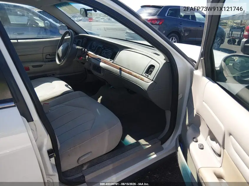 2001 Ford Crown Victoria VIN: 2FAFP73W91X121746 Lot: 45328761