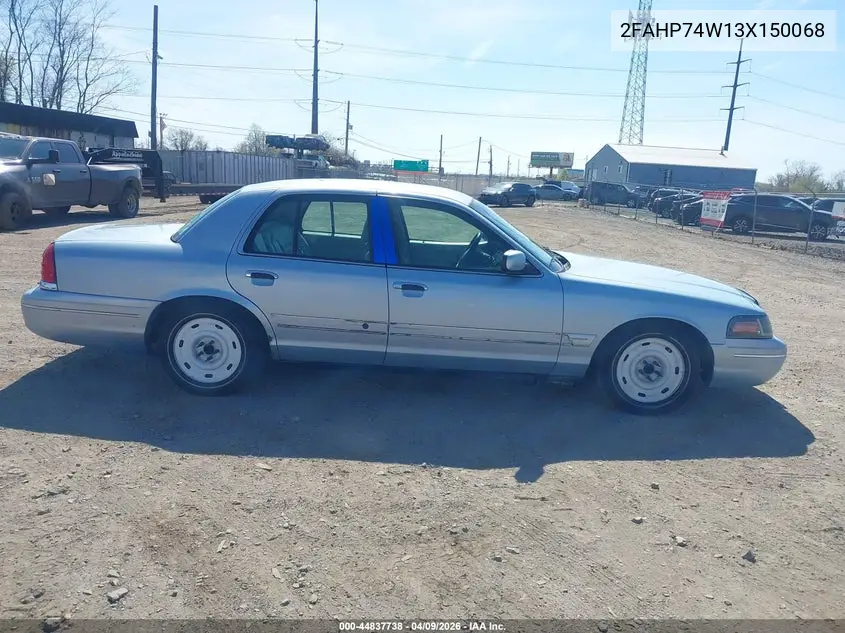 2003 Ford Crown Victoria Lx VIN: 2FAHP74W13X150068 Lot: 44837738