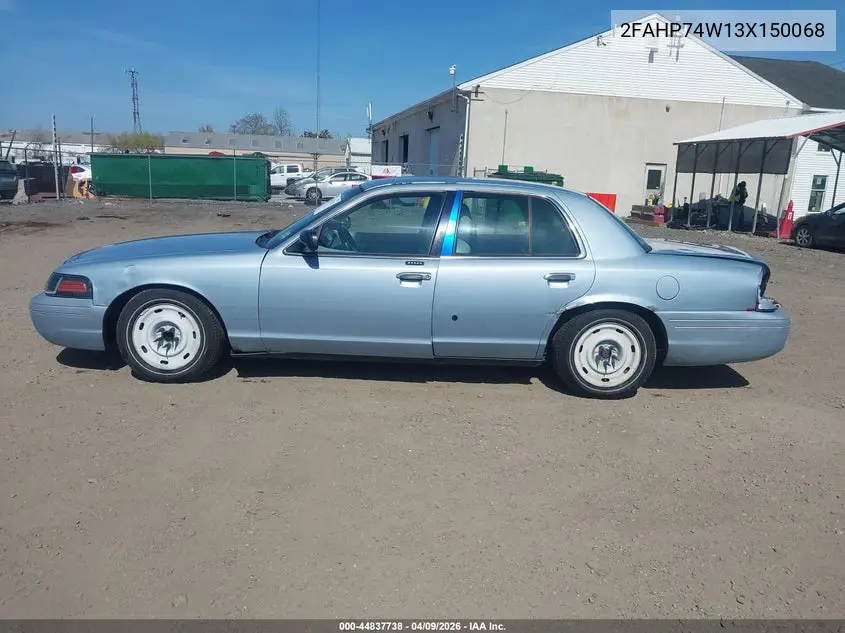 2003 Ford Crown Victoria Lx VIN: 2FAHP74W13X150068 Lot: 44837738